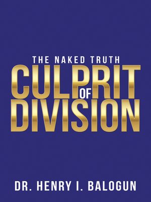 cover image of Culprit of Division